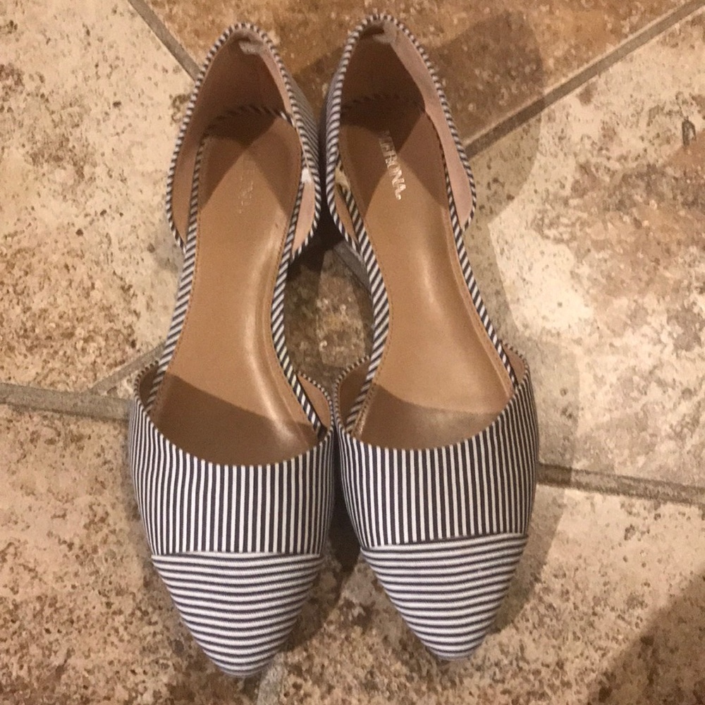 Striped Merona slip on flats